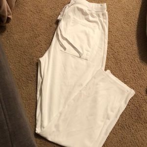 White track pants